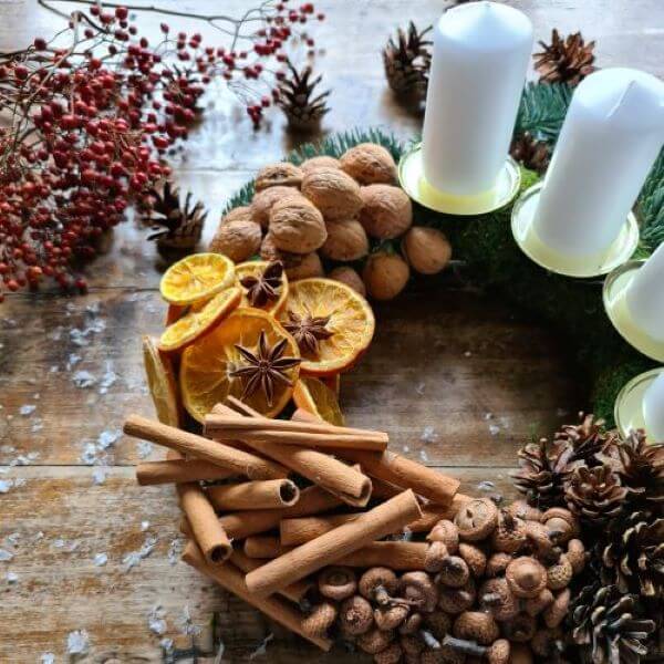 Advent wreath: how to make with what you have at home
